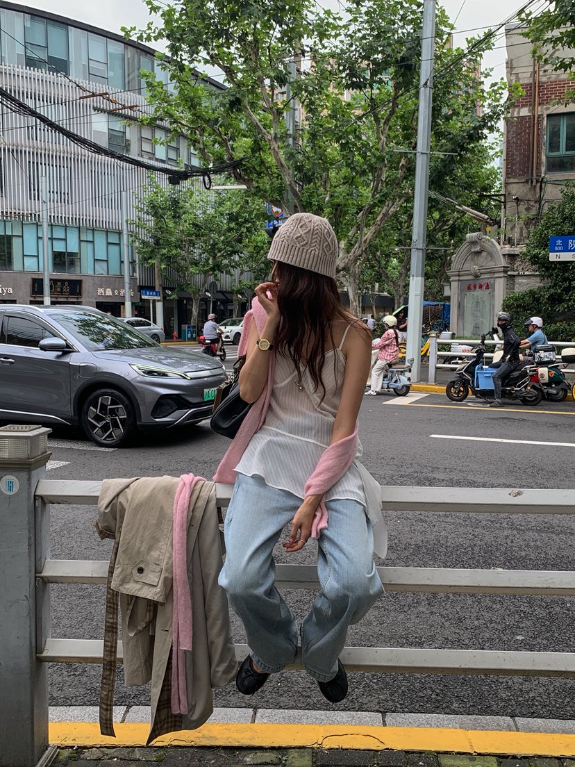WEARABLE-L東大門直郵女士新品熱賣休閑時尚吊帶背心不對稱WEARABLE吊帶/背心