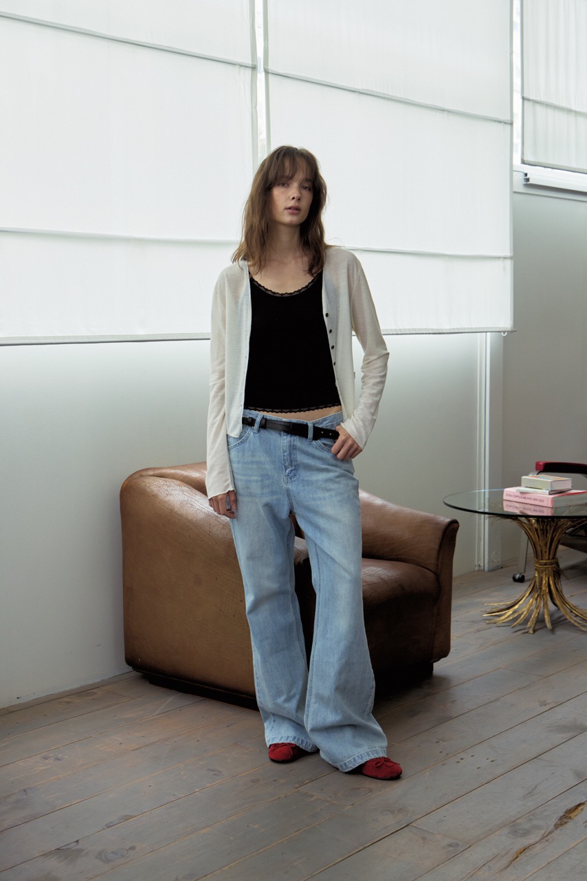 WEARABLE-L韓國代購女裝新品熱賣26春夏真品職業時尚牛仔褲WEARABLE牛仔褲