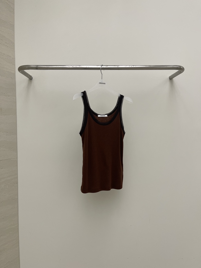 ATMOSPHERE東大門直郵女士新品26春夏人氣吊帶背心撞色無袖ATMOSPHERE/BLING吊帶/背心圖色2