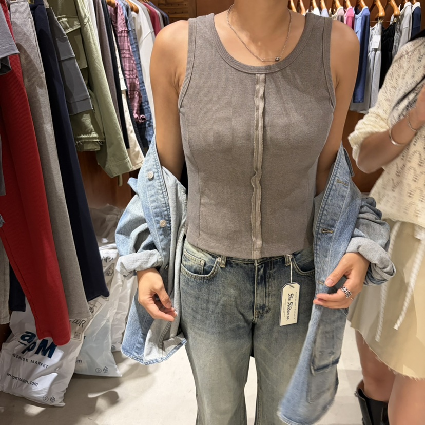 HEBON韓國直郵女士新品推薦時尚休閑真品26春夏熱賣吊帶背心HEBON吊帶/背心圖色2