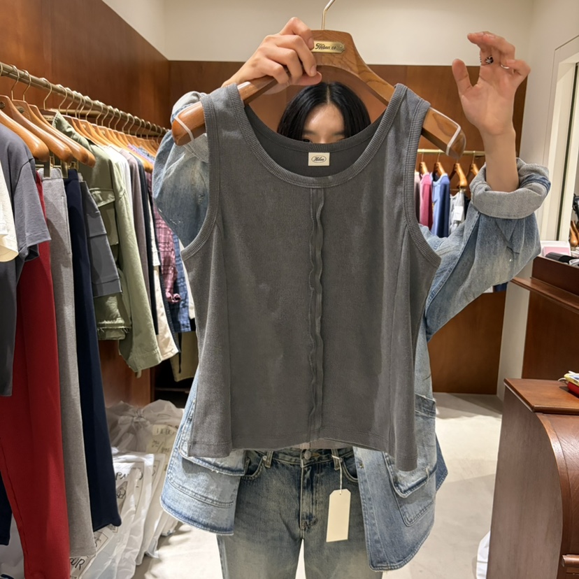 HEBON韓國直郵女士新品推薦時尚休閑真品26春夏熱賣吊帶背心HEBON吊帶/背心圖色3