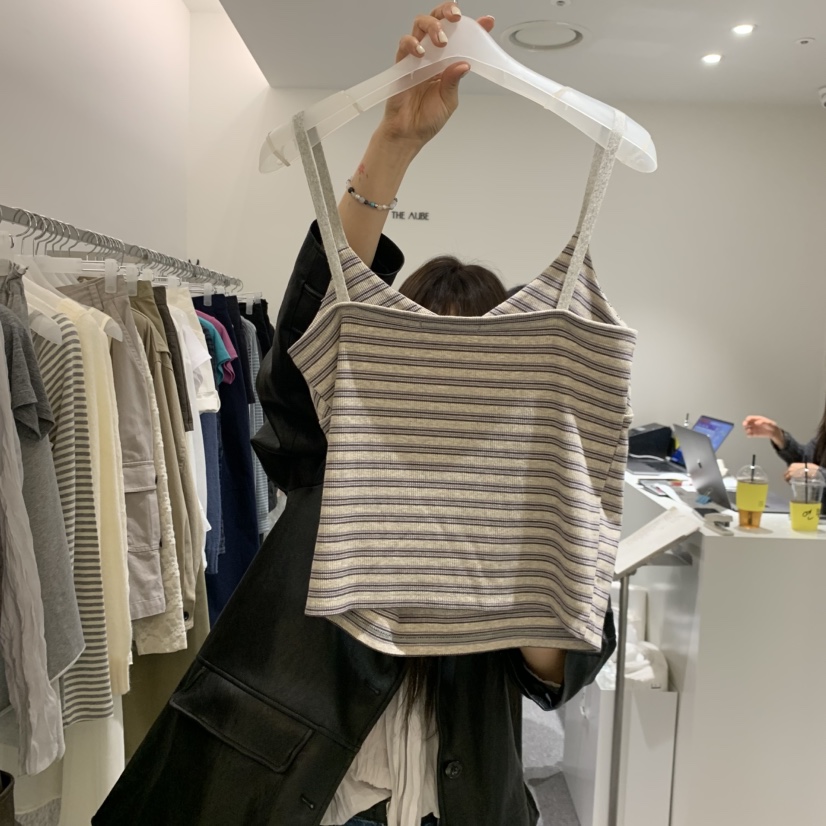 AUBE韓國代購女士新品時尚推薦真品26春夏休閑人氣吊帶背心AUBE吊帶/背心