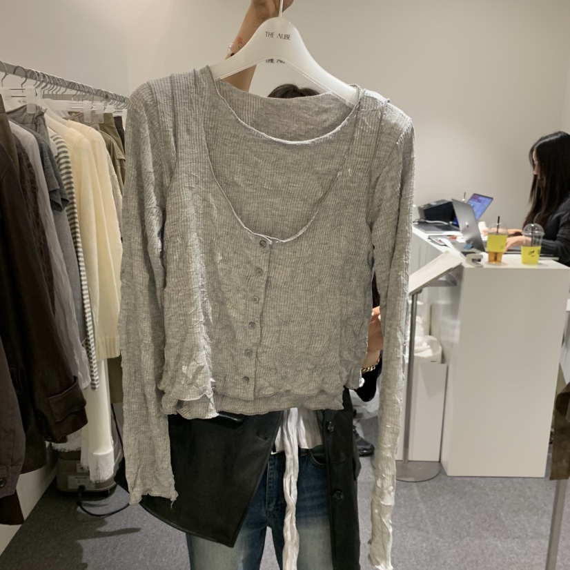 AUBE韓國代購女士新品人氣時尚26春夏職業推薦休閑熱賣套裝AUBE套裝圖色1