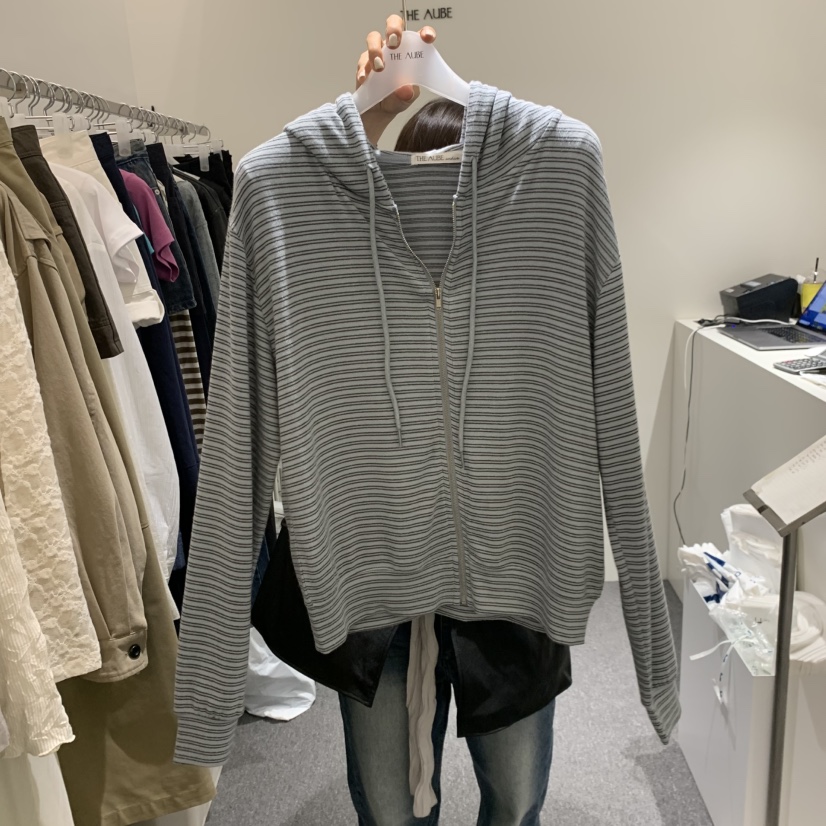 AUBE東大門實拍女裝新品26春夏真品人氣熱賣衛衣拉鏈連帽衫AUBE衛衣圖色3