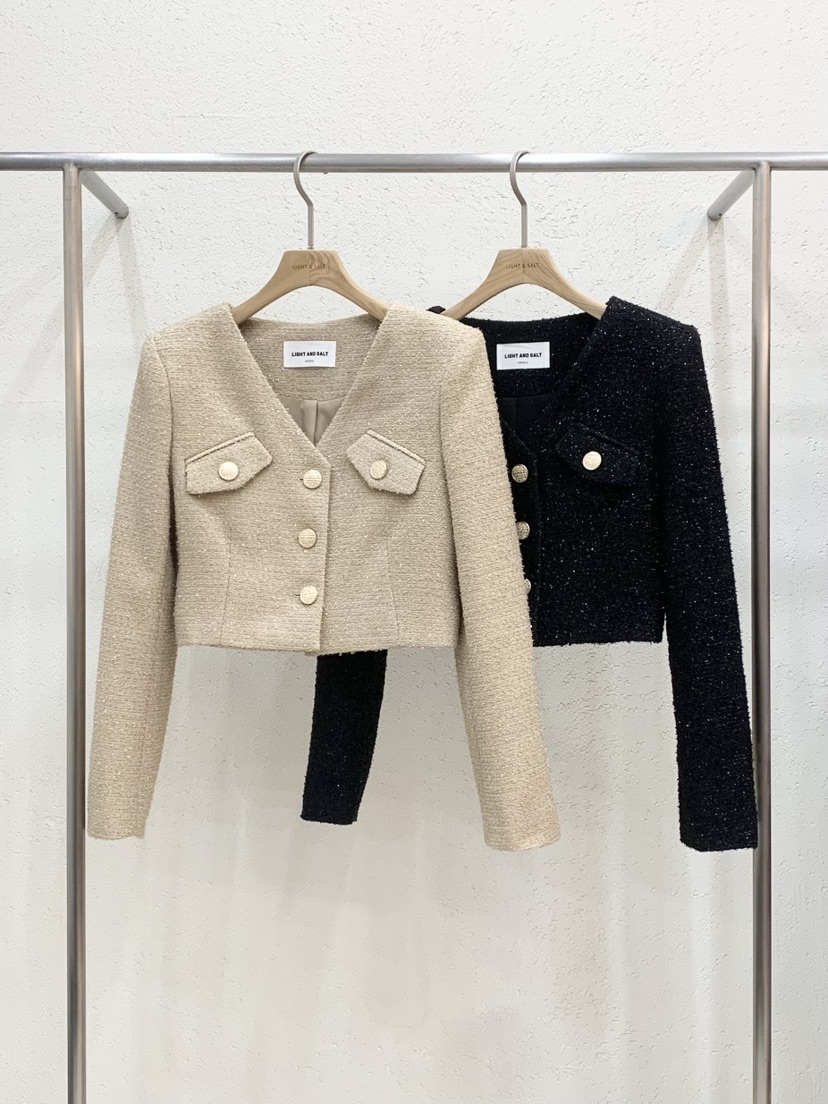 LIGHT AND SALT東大門代購女士新品真品夾克含圍巾系帶LIGHT AND SALT夾克
