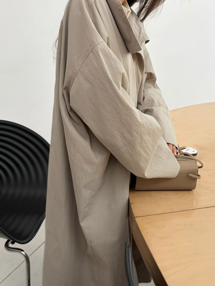 ARKIE/TAF韓國直郵女士新品人氣26初秋休閑長款風衣高領ARKIE/TAF長款風衣