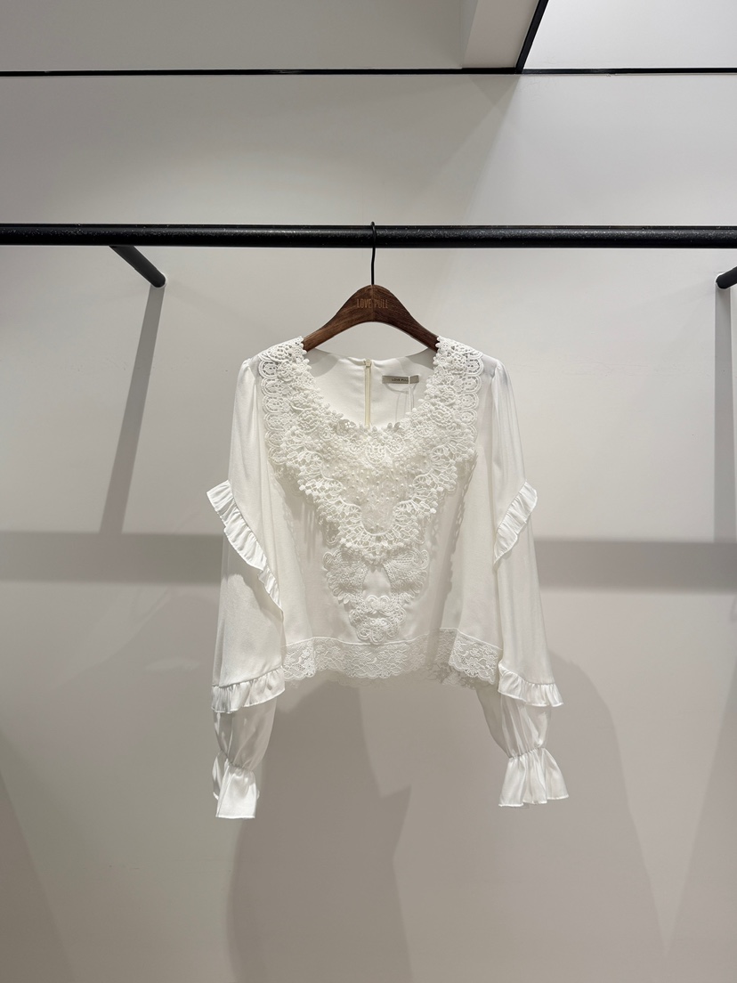 LOVE PULL東大門實拍女裝新品休閑推薦真品人氣襯衫蕾絲衫LOVE PULL襯衫/蕾絲衫圖色1