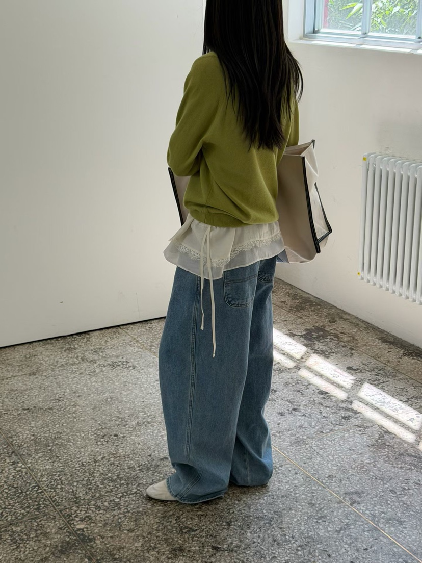 ARKIE/TAF韓國代購女士新品休閑人氣26秋冬職業26初秋牛仔褲ARKIE/TAF牛仔褲