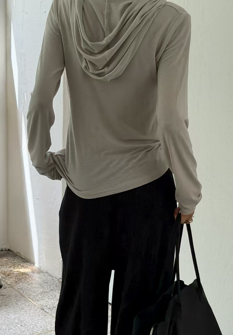 ARKIE/TAF韓國代購女裝新品26秋冬真品長袖T恤連帽衫羊毛ARKIE/TAF長袖T恤