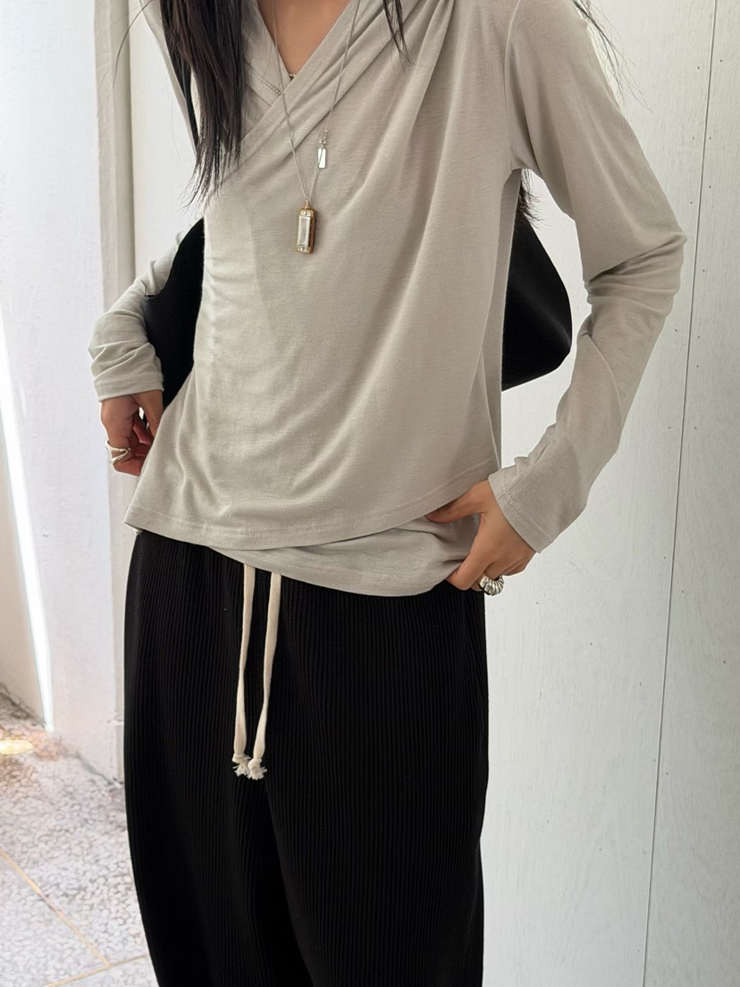 ARKIE/TAF韓國代購女裝新品26秋冬真品長袖T恤連帽衫羊毛ARKIE/TAF長袖T恤