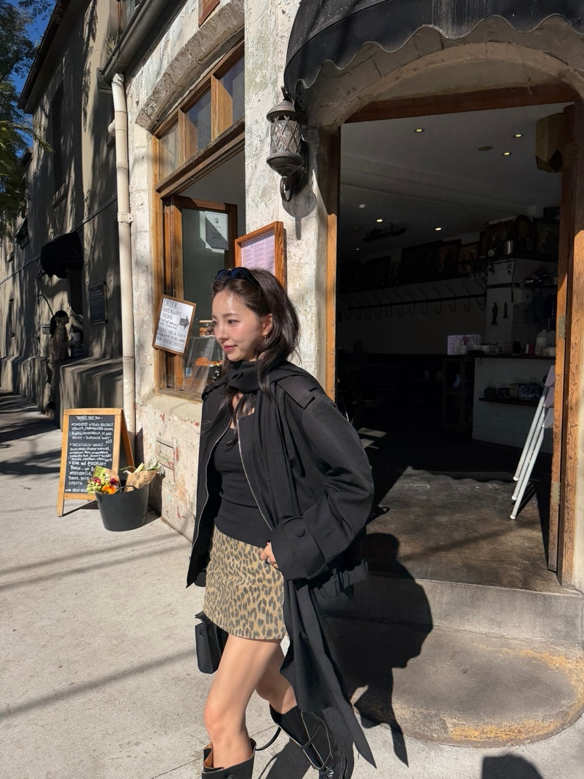 SOLAR東大門直郵女裝新款人氣熱賣26秋冬職業26初秋裙褲豹紋SOLAR裙褲