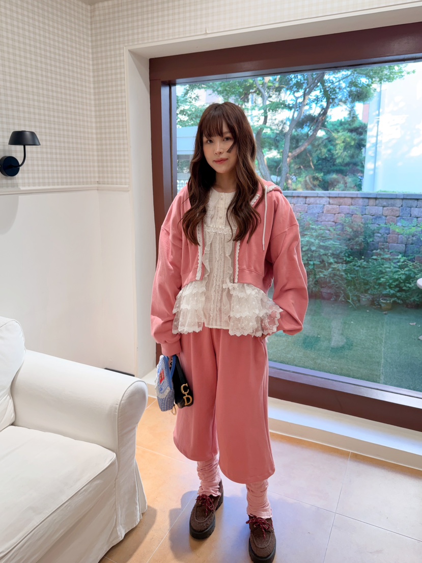 BOUTIQUE-L東大門代購女士新品熱賣人氣推薦26初秋衛衣蕾絲BOUTIQUE-L衛衣