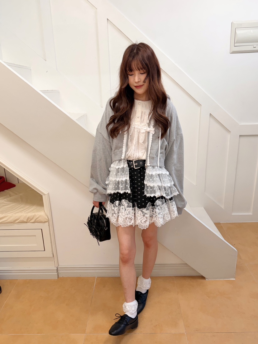 BOUTIQUE-L東大門代購女士新品熱賣人氣推薦26初秋衛衣蕾絲BOUTIQUE-L衛衣