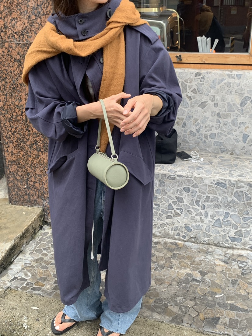LOGARDEN韓國代購女士新品26初秋熱賣真品時尚26秋冬長款風衣LO GARDEN長款風衣