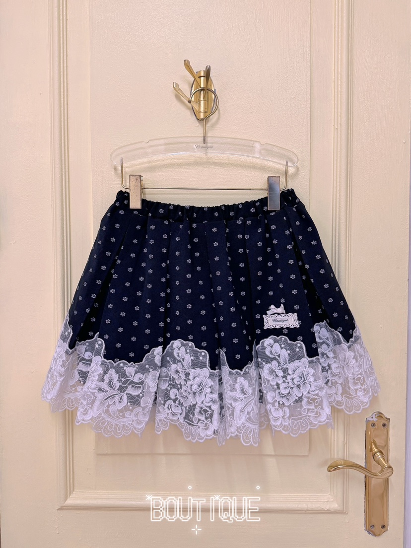 BOUTIQUE-L韓國直郵女士新品熱賣休閑時尚半身裙中短裙蕾絲BOUTIQUE-L半身裙/中短裙圖色1