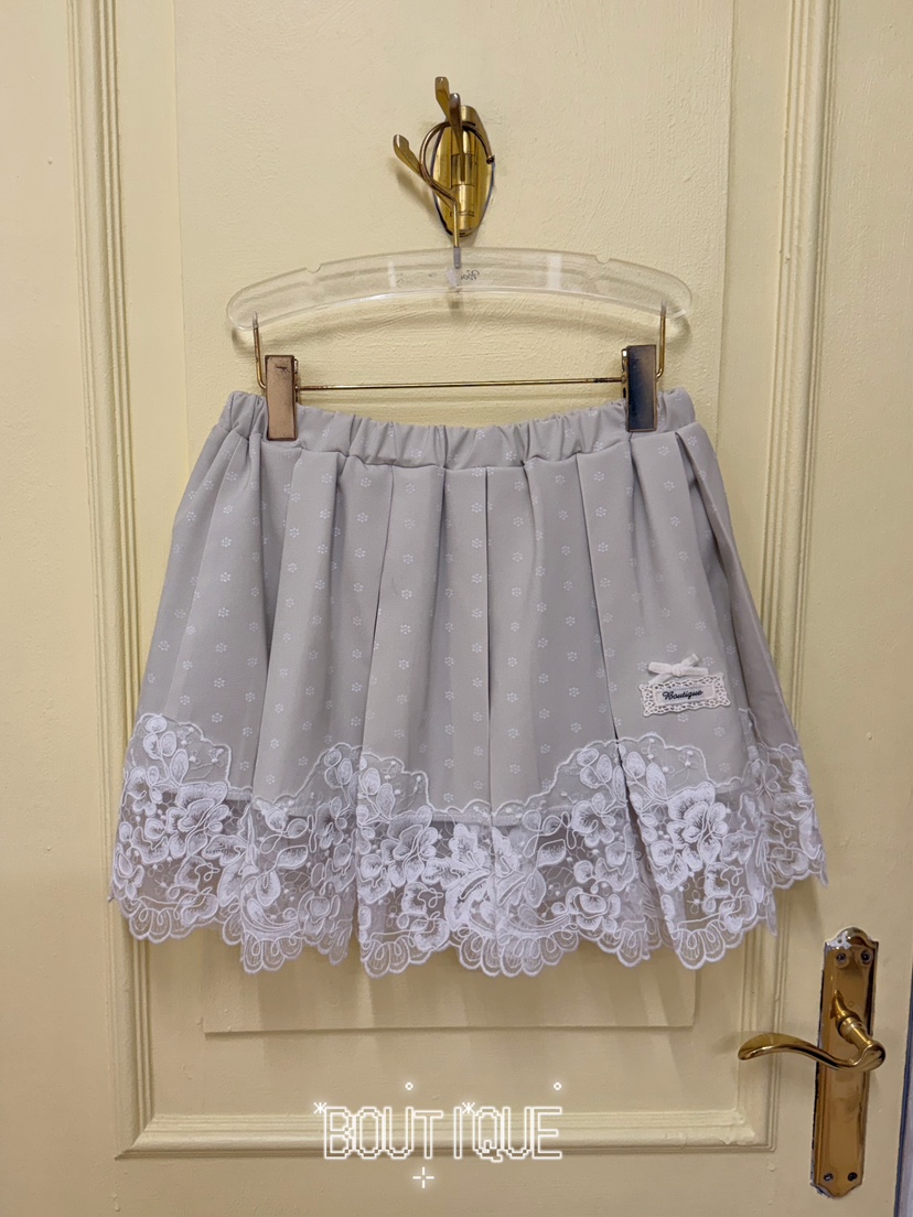 BOUTIQUE-L韓國直郵女士新品熱賣休閑時尚半身裙中短裙蕾絲BOUTIQUE-L半身裙/中短裙圖色2