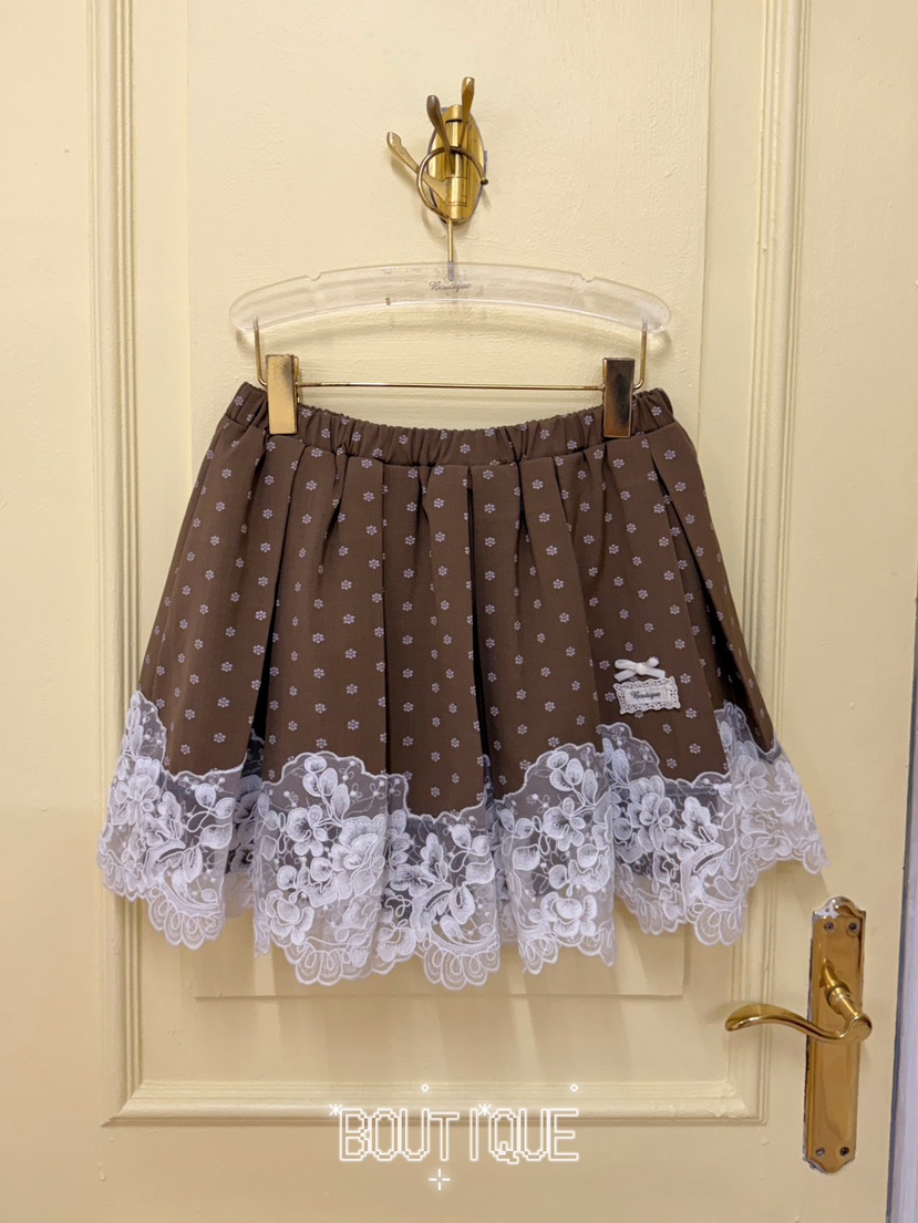 BOUTIQUE-L韓國直郵女士新品熱賣休閑時尚半身裙中短裙蕾絲BOUTIQUE-L半身裙/中短裙圖色3