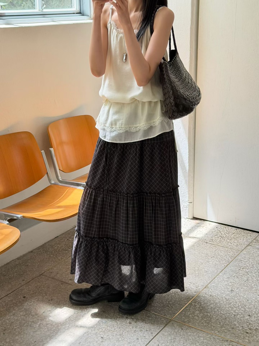 ARKIE/TAF韓國代購女士新款真品時尚休閑推薦26秋冬長裙復古ARKIE/TAF長裙