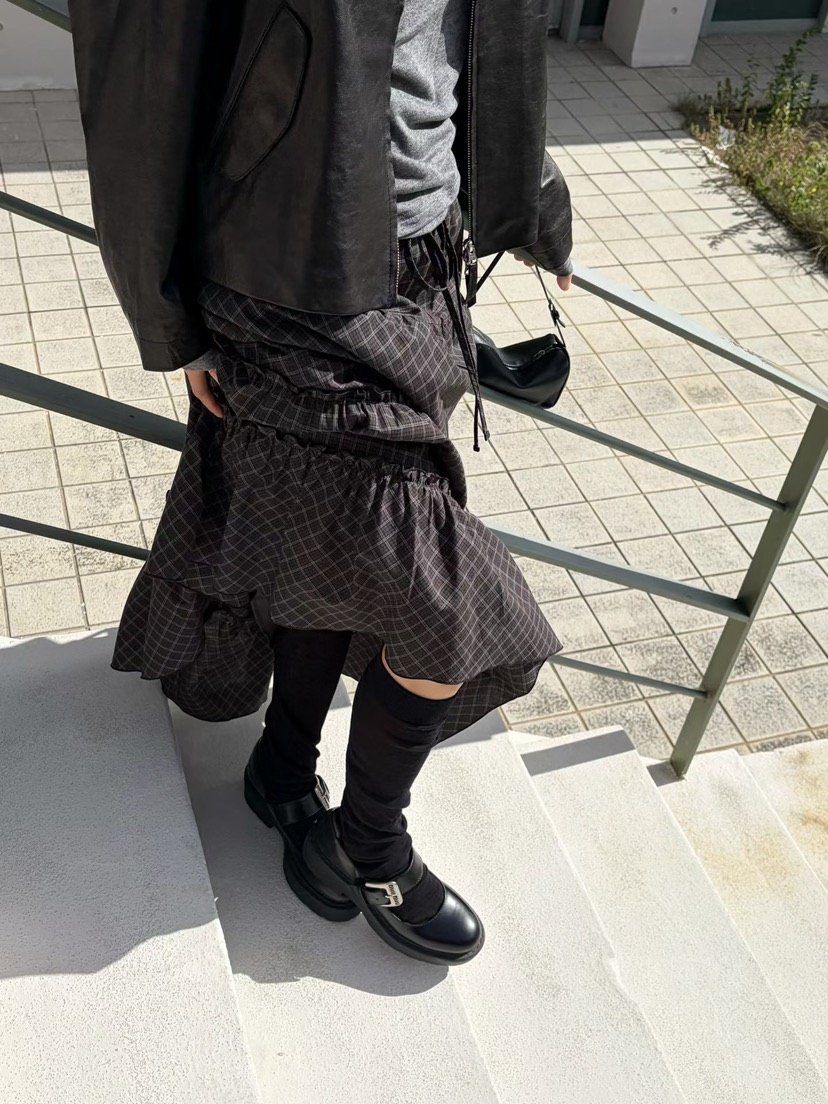 ARKIE/TAF韓國代購女士新款真品時尚休閑推薦26秋冬長裙復古ARKIE/TAF長裙