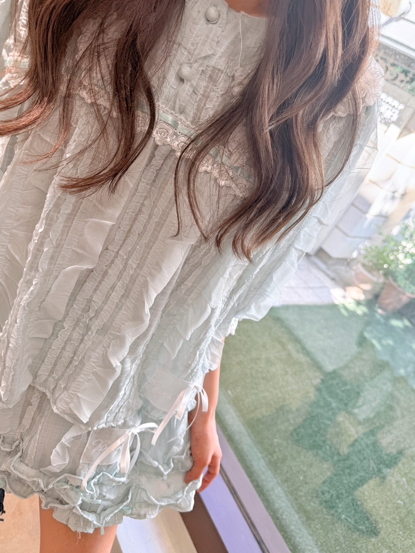 BOUTIQUE-L東大門代購女士新品26秋冬人氣時尚襯衫蕾絲衫BOUTIQUE-L襯衫/蕾絲衫