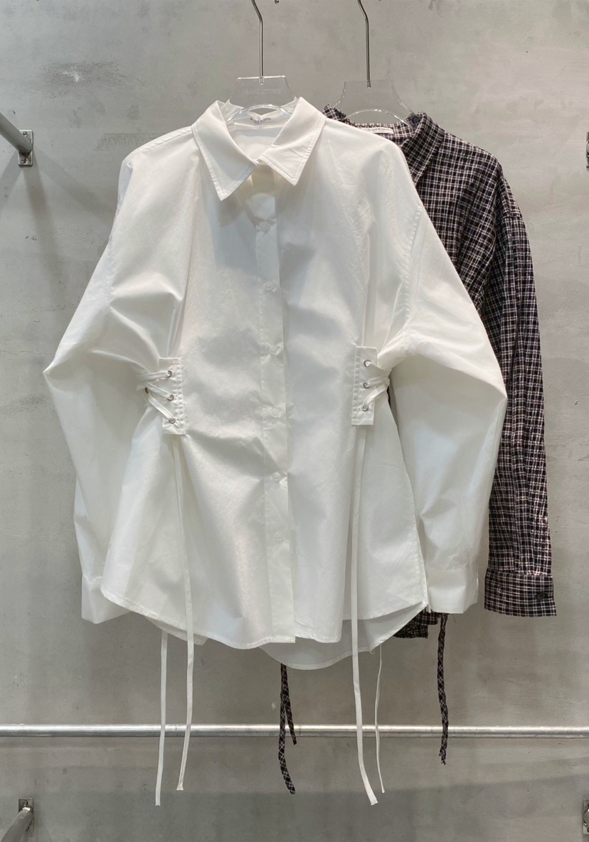 BLACK RIBBON-A韓國直郵女士新品職業推薦襯衫蕾絲衫鏤空BLACK RIBBON-A襯衫/蕾絲衫