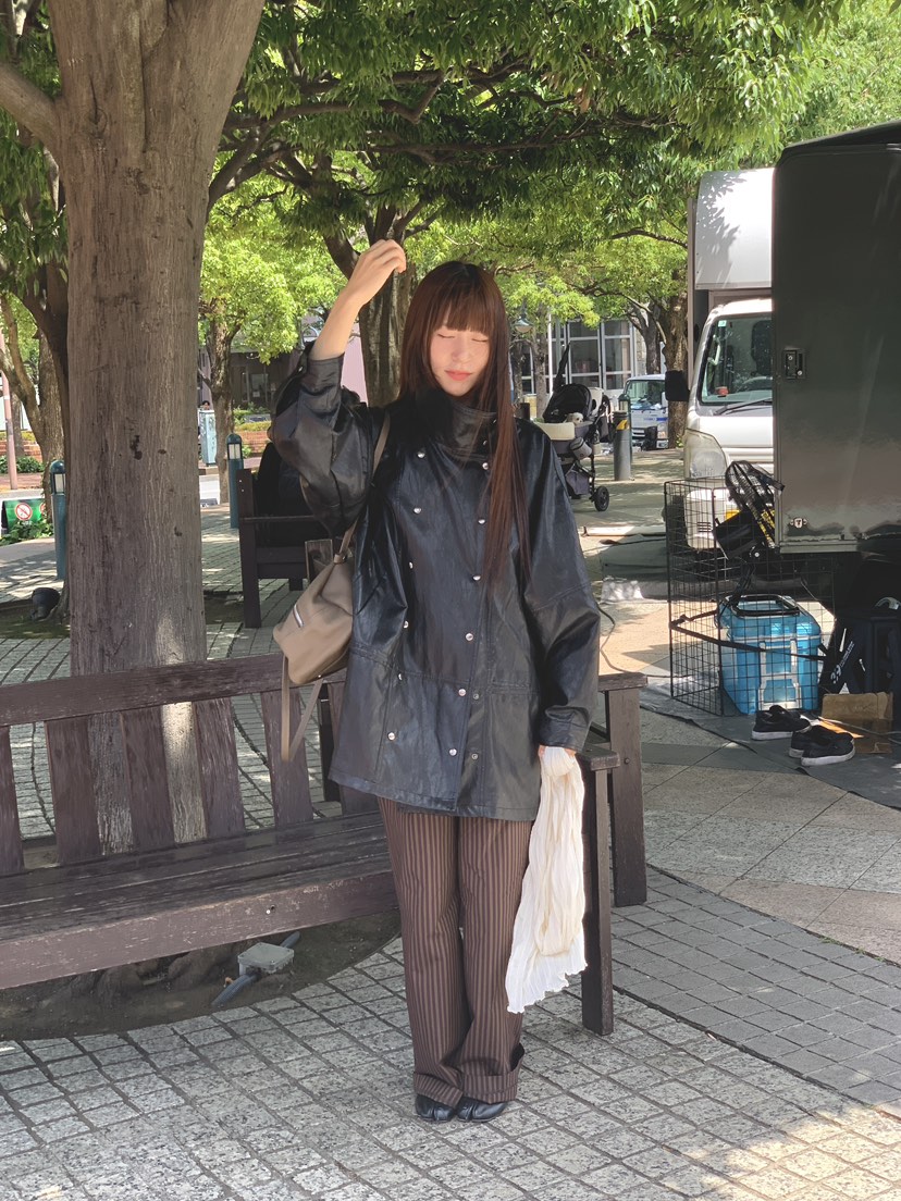 LOGARDEN東大門實拍女裝新款時尚熱賣26初秋職業長款風衣LO GARDEN長款風衣圖色1
