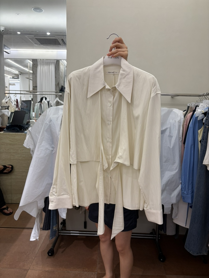 FOR TAPE韓國代購女裝新品時尚真品26秋冬職業襯衫蕾絲衫FOR TAPE襯衫/蕾絲衫圖色1