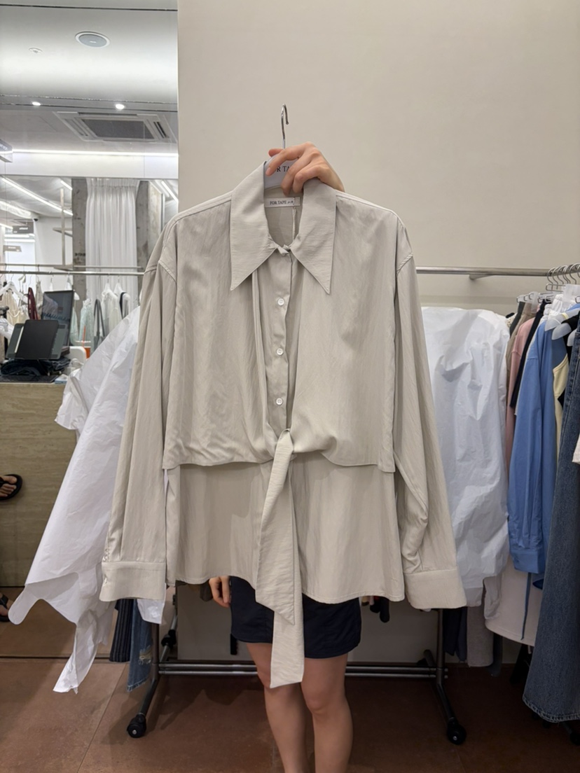 FOR TAPE韓國代購女裝新品時尚真品26秋冬職業襯衫蕾絲衫FOR TAPE襯衫/蕾絲衫圖色3