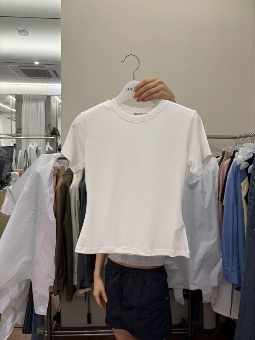 FOR TAPE東大門實拍女士新款26初秋職業真品休閑推薦T恤FOR TAPET恤圖色1