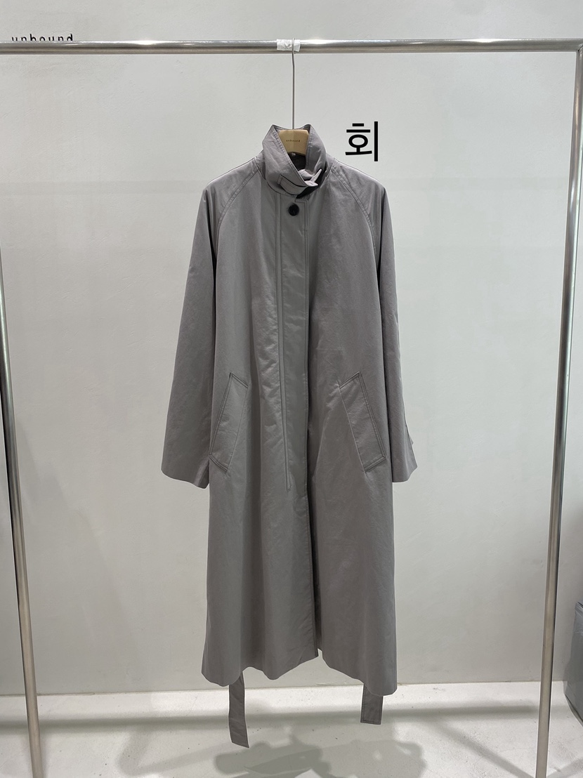 UNBOUND韓國代購女士新品推薦熱賣26秋冬時尚長款風衣含腰帶UNBOUND長款風衣圖色2