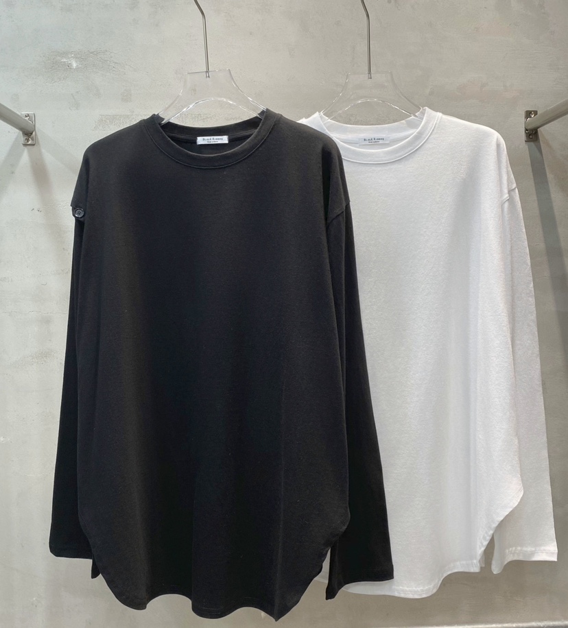 BLACK RIBBON-A東大門直郵女裝新品時尚26秋冬長袖T恤不對稱BLACK RIBBON-A長袖T恤