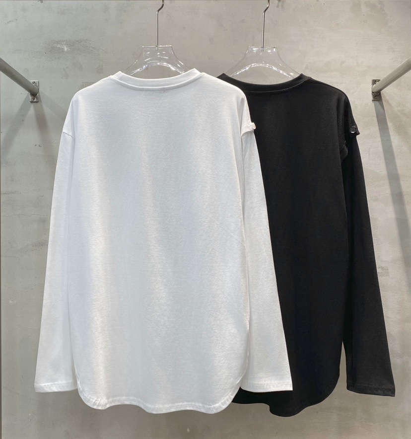 BLACK RIBBON-A東大門直郵女裝新品時尚26秋冬長袖T恤不對稱BLACK RIBBON-A長袖T恤