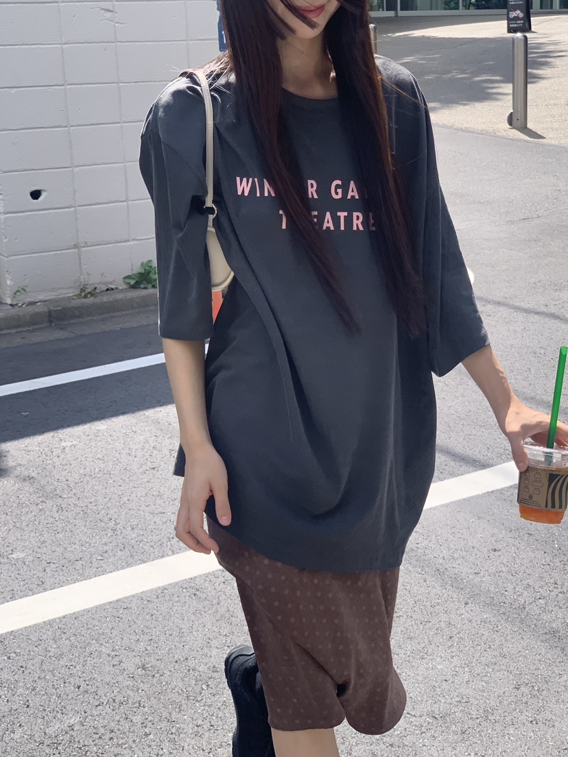 LOGARDEN東大門實拍女士新品時尚26秋冬人氣26初秋真品T恤LO GARDENT恤圖色1