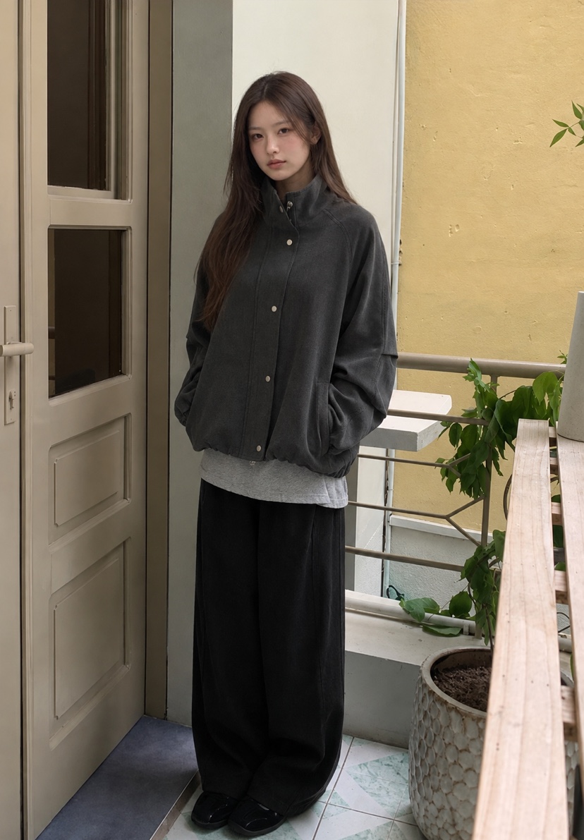 CELEBRITY-A東大門代購女裝新品休閑26秋冬熱賣真品夾克CELEBRITY-A夾克圖色1