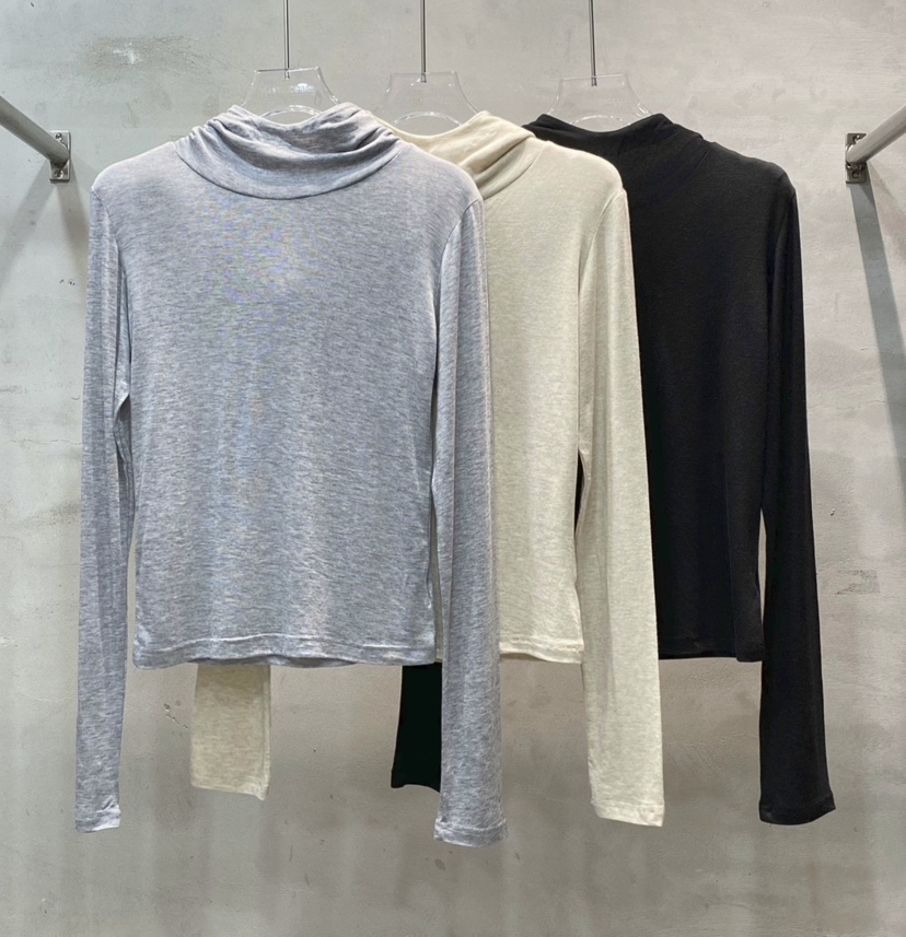 BLACK RIBBON-A東大門直郵女裝新品26秋冬長袖T恤連帽衫BLACK RIBBON-A長袖T恤