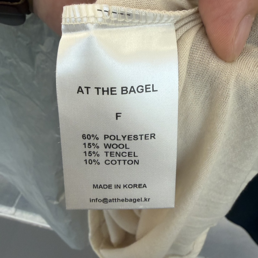 AT THE BAGEL韓國直郵女裝新款時尚熱賣26秋冬休閑長袖T恤AT THE BAGEL長袖T恤
