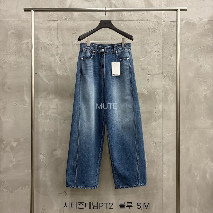 MUTE-P東大門代購女裝新款26秋冬時尚真品職業推薦牛仔褲MUTE牛仔褲圖色2