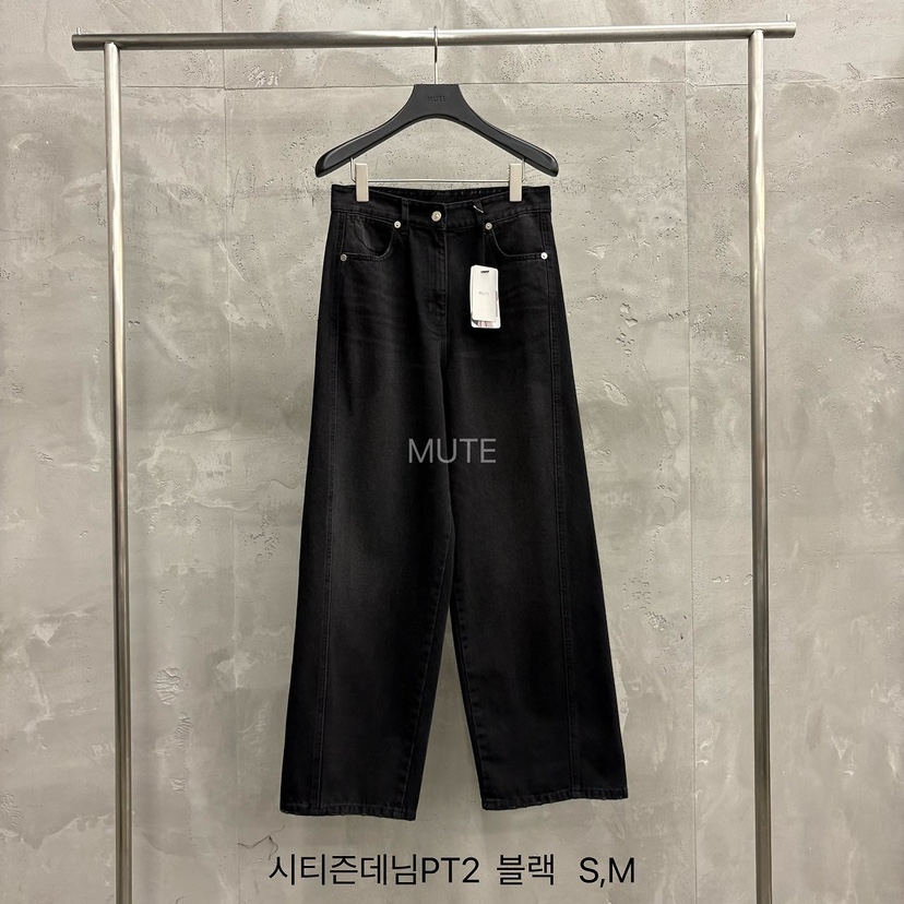 MUTE-P東大門代購女裝新款26秋冬時尚真品職業推薦牛仔褲MUTE牛仔褲圖色3