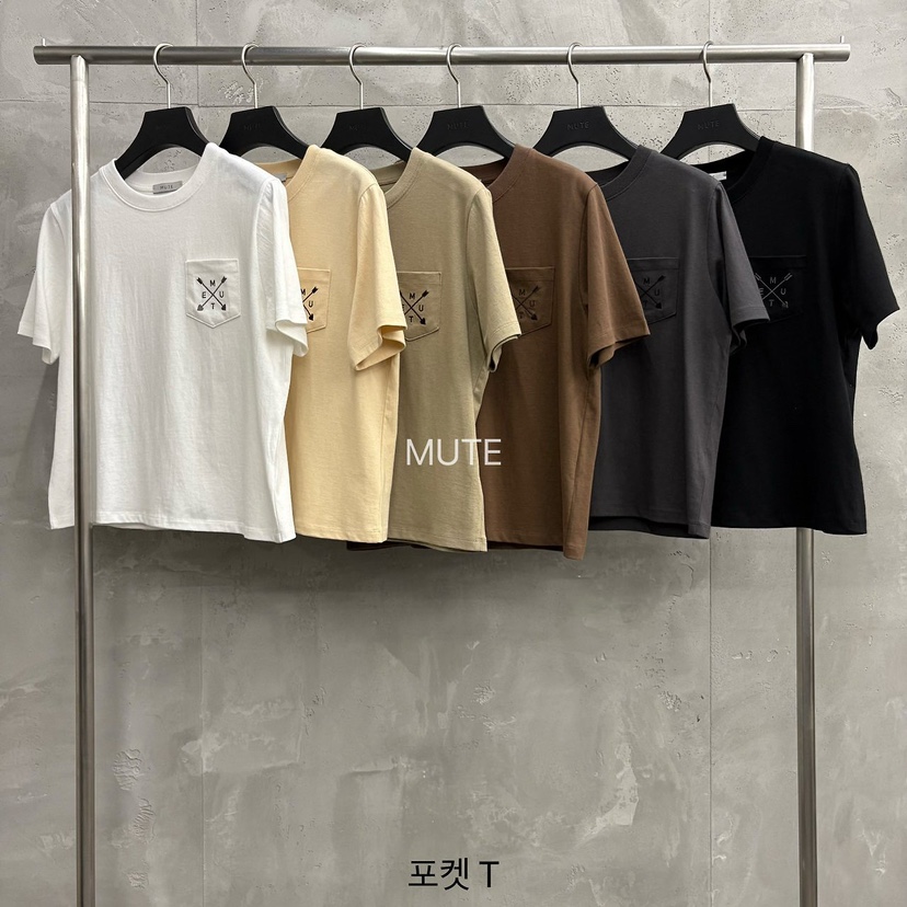 MUTE-P韓國代購女士新品真品熱賣26初秋時尚推薦T恤口袋MUTET恤