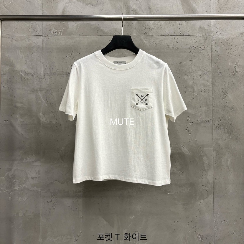 MUTE-P韓國代購女士新品真品熱賣26初秋時尚推薦T恤口袋MUTET恤圖色1