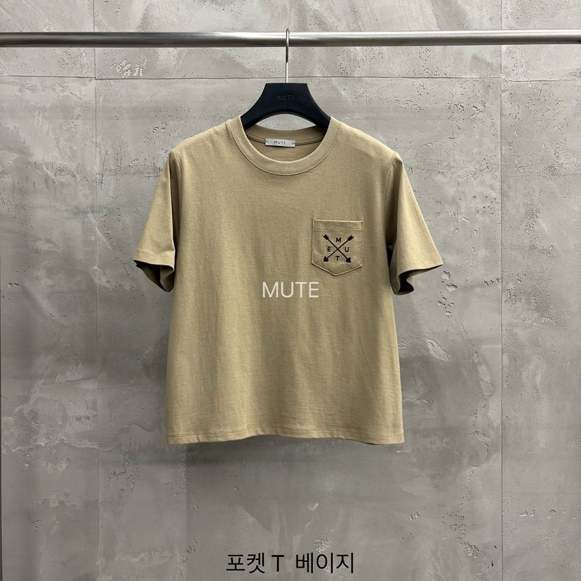 MUTE-P韓國代購女士新品真品熱賣26初秋時尚推薦T恤口袋MUTET恤圖色3