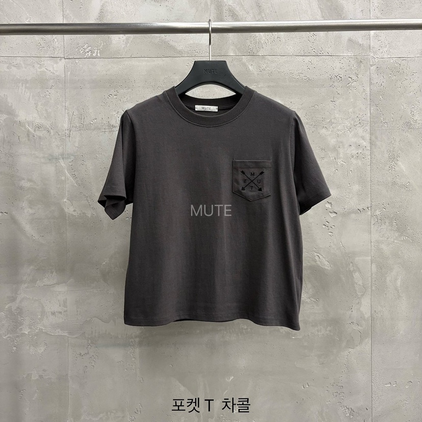MUTE-P韓國代購女士新品真品熱賣26初秋時尚推薦T恤口袋MUTET恤圖色5