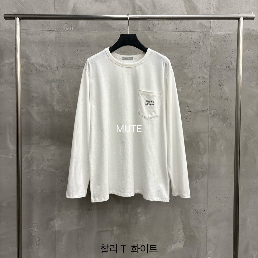 MUTE-P韓國直郵女裝新品人氣真品熱賣職業26秋冬長袖T恤MUTE長袖T恤圖色1