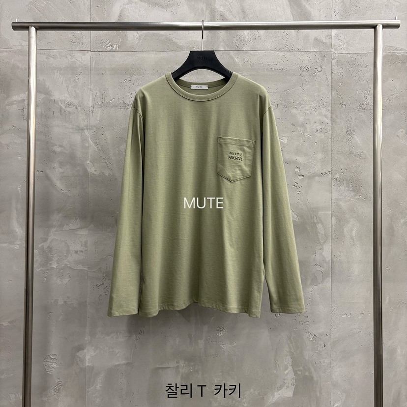 MUTE-P韓國直郵女裝新品人氣真品熱賣職業26秋冬長袖T恤MUTE長袖T恤圖色2