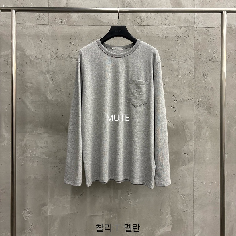 MUTE-P韓國直郵女裝新品人氣真品熱賣職業26秋冬長袖T恤MUTE長袖T恤圖色4