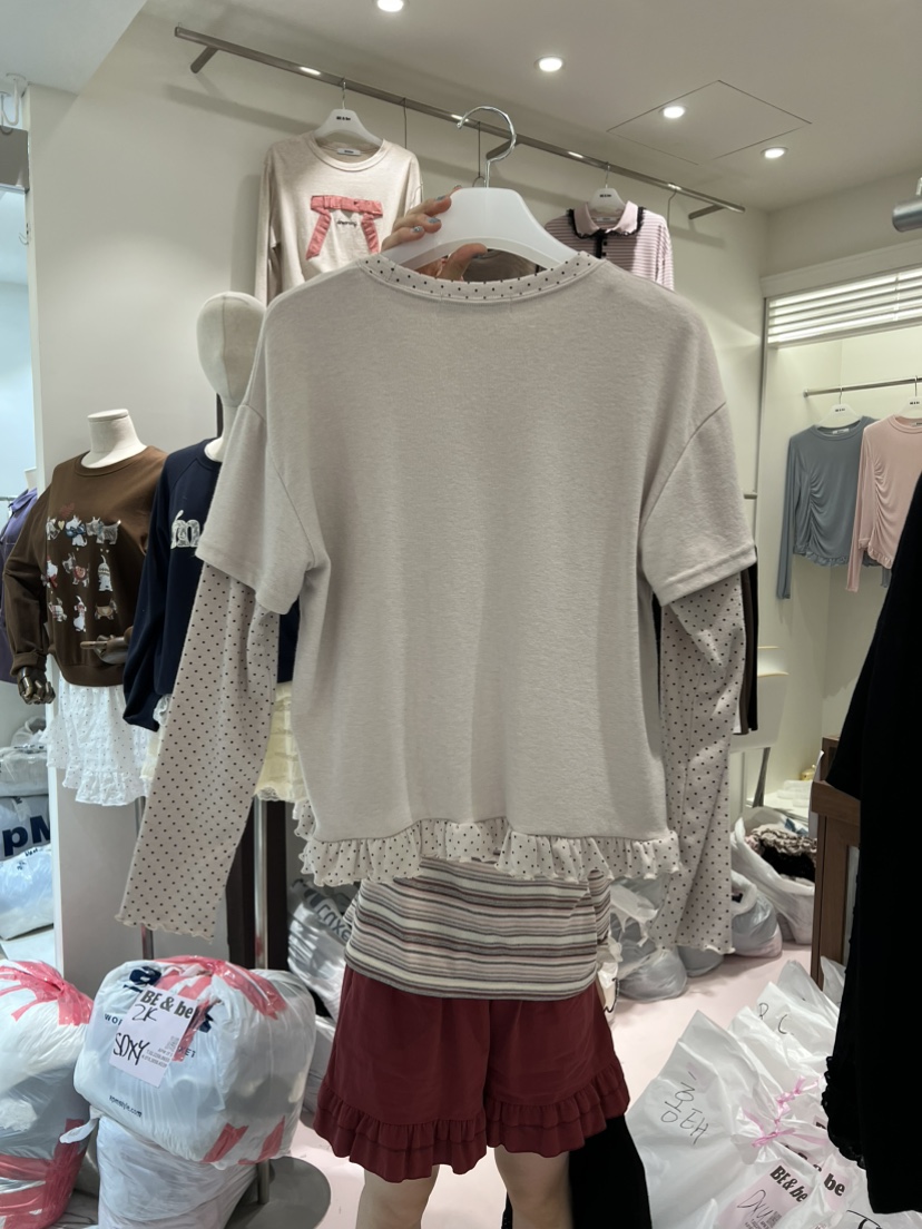 BE&amp;BE東大門代購女裝新品真品人氣26初秋職業長袖T恤BE&be長袖T恤