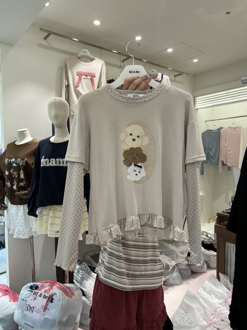 BE&amp;BE東大門代購女裝新品真品人氣26初秋職業長袖T恤BE&be長袖T恤圖色2