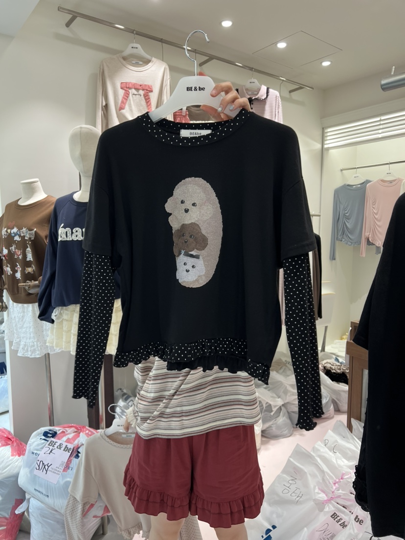 BE&amp;BE東大門代購女裝新品真品人氣26初秋職業長袖T恤BE&be長袖T恤圖色3