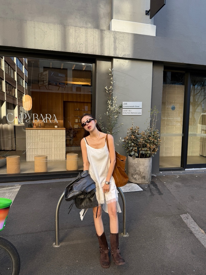 SOLAR韓國直郵女裝新品真品休閑推薦熱賣26秋冬26初秋連衣裙SOLAR連衣裙