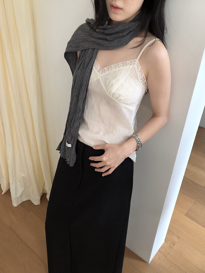 LE BUTTER韓國直郵女士新品熱賣推薦休閑圍巾披肩褶皺圍巾LE BUTTER圍巾/披肩